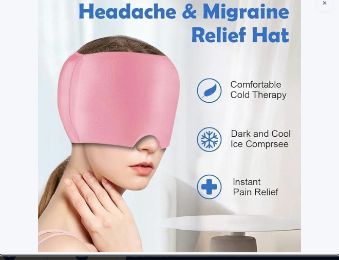 Migraine Relief Hat (Gel Cooling Cap)